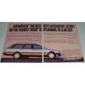 1987 2pg Peugeot 505 Turbo S Wagon Ad - Best Secret!