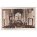 Church Interior Walpole St Peter Postcard Norfo...