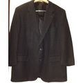 Two-Button 100% CamelHair Sport Black Coat Men ...
