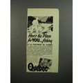 1954 Quebec Canada Ad - Here's the place for you fishing in Quebec