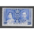 MALTA 1937 CORONATION KG6 SG216 MINT