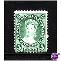 Canada New Brunswick 1860 SG 14 5c Yellow Green...