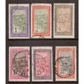 MADAGASCAR 1908 6 VALUES TO 35c TRANSPORT IN MA...