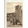 Gloucestershire BIBURY Church Postcard by Wyndham