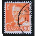 DENMARK 1948 SG 373a 80 ORE ORANGE FINE USED #