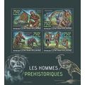 CENTRAL AFRICA 2013 SHEET MNH PREHISTORIC MEN P...