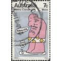 AUSTRALIA, Metric Conversion, grey& pink 1973, 7c