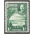 Bermuda 1936 SG105 1/- Green Mounted Mint . ..