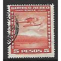 CHILE 1934 AIR 5p RED F19 SEA PLANE SG 248 FINE...
