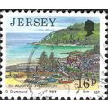 JERSEY, St. Aubin's Harbour, blue green 1989, 1...