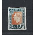 SouthAfrica.SG73 1 1/2d Orange and Greenish Blu...