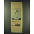 1970 Bainbridge Sailcloth Ad - Rainbow II Yacht