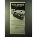 1971 Dictaphone Ansafone Ad - Why Pay Service