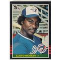 1985 Donruss baseball card 437 Lloyd Moseby