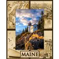 Maine Laser Engraved Wood Picture Frame Portrai...