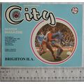 1982 programme Manchester City v. Brighton & Ho...