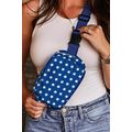 Bluing Independent Day Flag Star Printed Crossb...