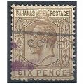Bahamas 1922.SG122 6d Bistre-Brown Good Used.