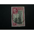CEYLON 1938 KGV1 2C RED BLACK F/U SG386