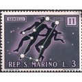 SAN MARINO, SPACE, Gemini, violet 1969, L3