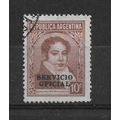 Argentina.O773 10c B. Rivadavia.Fine Used.Dec21