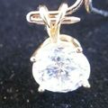 VINTAGE 14K SOLID YELLOW GOLD BRILLIANT CUT SOL...