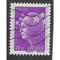FRA 2011 (MONDE 20g ) 'MARIANNE ' FINE USED (EB...