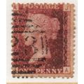 sg43 1d red plate 183 FINE USED " J A " (reds)