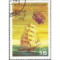 SOA TOME AND PRINCIPE, Sailing Ship and satelli...
