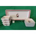 8 PIECE SET PORCELAIN TASTING or DIPPING SET RE...