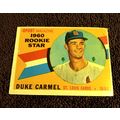 1960 Topps # 137 RC Duke Carmel St Louis Cardin...