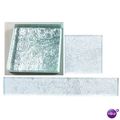 Hand colored Glass Tiles Glass Slipper 4 x 4