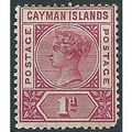 Cayman Islands 1900 SG2 1d Rose-Carmine Mounted...