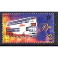 Singapore 1997 Transportation bus $2 value, use...