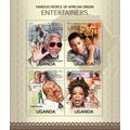 UGANDA 2013 SHEET MNH AFRICAN ORIGIN ENTERTAINE...
