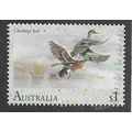 AUS 1991 $1.00 'WATERBIRDS - CHESTNUT TEAL' FIN...