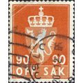 NORWAY, Posthorn postfrim, violet 1940, 5ore