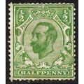 1911 -1912 King George V - ½d Green Used C5