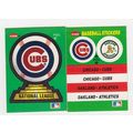 Two 1988 Fleer Chicago Cubs Team Logo Stickers/...