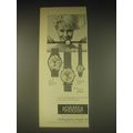 1962 Roamer Watches Advertisement - 441, 431 and 414