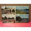 multiview, CHERTSEY, Surrey. used postcard, Col...
