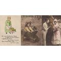 Gardening Garden Village Maiden 3x Antique Gree...