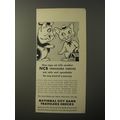 1953 National City Bank Travelers Checks Ad - One copy cat tells another