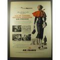 1954 Air France Ad - Fly in luxury beyond compare Air France
