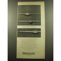 1959 Tiffany & Co. Movado Watches Advertisement - Christmas present