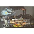 WOODING UP ON THE MISSISSIPPI 1952 Frances Flor...