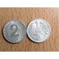 Austria 1957 2 Groschen Coin