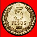 Ⰶ O'HIGGINS (1992-2015): CHILE ★ 5 PESOS 1998 D...