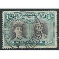 Rhodesia 1910 SG151 1/- Grey-Black & Deep Blue-...