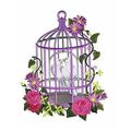 Victorian Birdcage with Doves Embroidered Iron ...